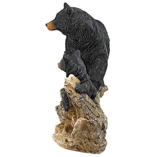 Design Toscano QL1559498 16 Inch Momma Black Bear with Cubs Statue