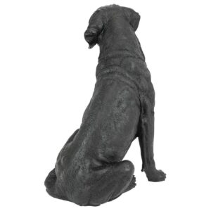 Design Toscano QL156176 9 Inch Labrador Retriever Dog Statue - Black