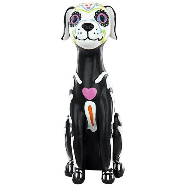 Design Toscano QL180927 3 1/2 Inch Dia de los Muertos El Perro Skeleton Dog