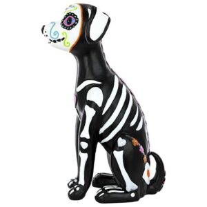 Design Toscano QL180927 3 1/2 Inch Dia de los Muertos El Perro Skeleton Dog