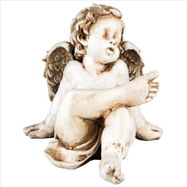 Design Toscano QL21515 11 1/2 Inch Pause For Repose Garden Angel Statue