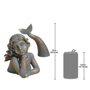 Design Toscano QL30330 18 Inch Merissa Siren of the Sea Mermaid Statue