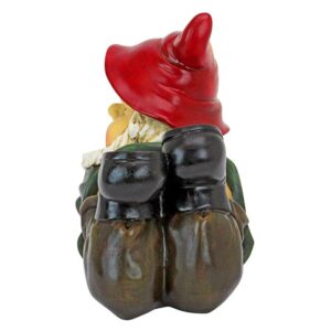 Design Toscano QL30562 9 1/2 Inch Sun Dont Shine Mooning Gnome Statue