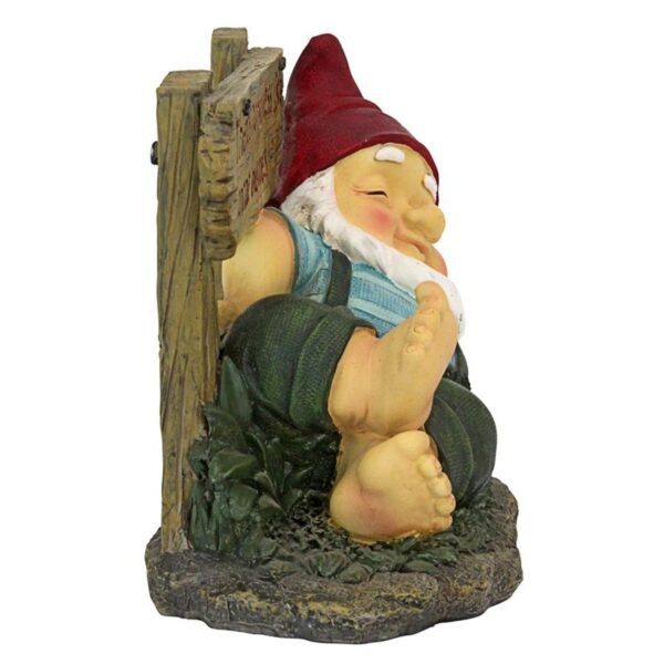 Design Toscano QL306802 8 Inch Irving Gnomlim Resting Gnome Statue