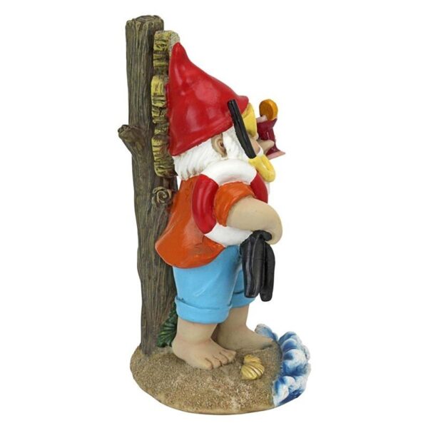 Design Toscano QL307331 5 Inch Happy Hour Tropical Garden Gnome