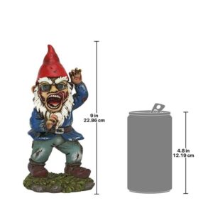 Design Toscano QL30757 4 1/2 Inch Attack of The Dead Zombie Gnome Statue