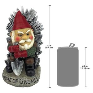 Design Toscano QL30818 6 Inch Game of Gnomes Statue