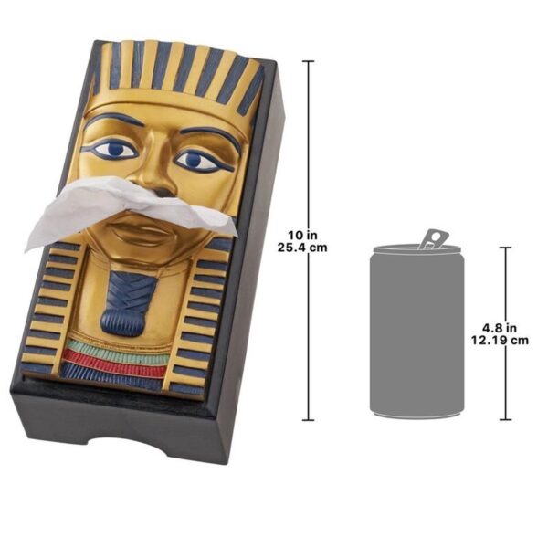 Design Toscano QL404110 5 Inch King Tut Tissue Box Cover