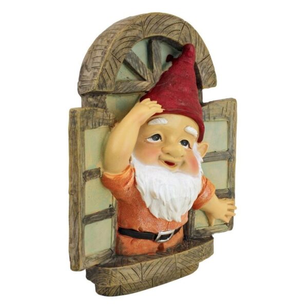 Design Toscano QL4283 6 1/2 Inch Window Gnome Tree Sculpture