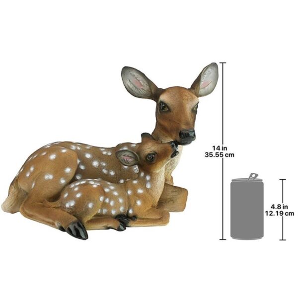 Design Toscano QL55949 19 Inch Mothers Love Doe and Fawn Statue