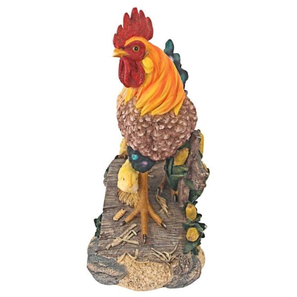 Design Toscano QL56974 14 1/2 Inch Chickens Bridging the Roost Statue