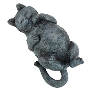 Design Toscano QL57117 5 1/2 Inch Playful Cat on Back Statue