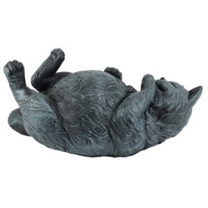 Design Toscano QL57117 5 1/2 Inch Playful Cat on Back Statue