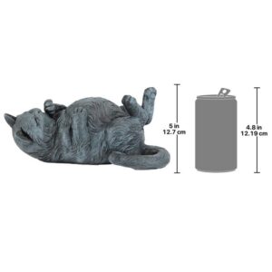 Design Toscano QL57117 5 1/2 Inch Playful Cat on Back Statue