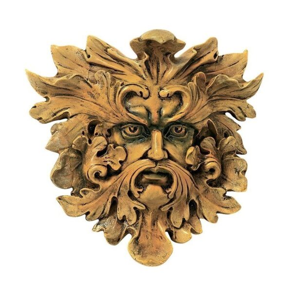 Design Toscano QL57154 12 Inch Oak King Green Man Plaque