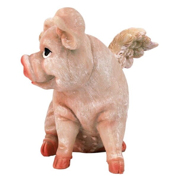 Design Toscano QL57201 7 1/2 Inch Flying Pig Statue Sitting