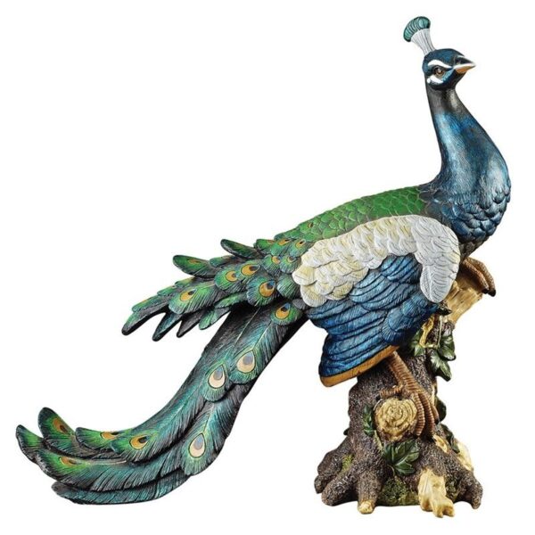 Design Toscano QL5734 15 Inch Palace Peacock Garden Statue