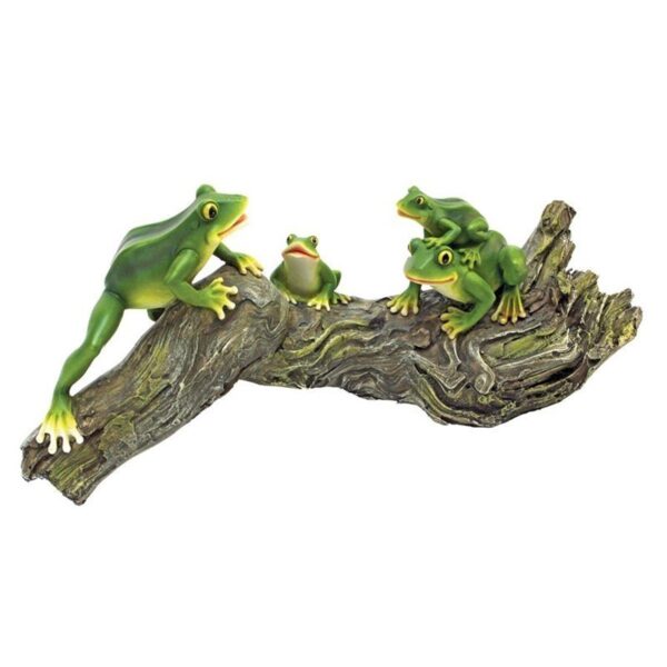 Design Toscano QL57747 16 1/2 Inch Froggy Business Garden Statue