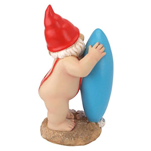 Design Toscano QL59236 6 Inch The Shredder Surfer Dude Gnome Statue