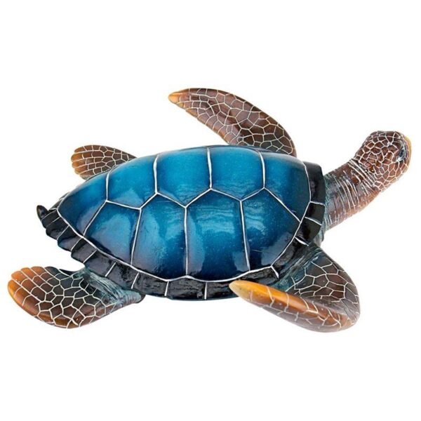 Design Toscano QL59584 14 Inch Large Blue Sea Turtle Statue