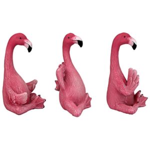 Design Toscano QL60051 4 1/2 Inch Flamingos, Set of 3