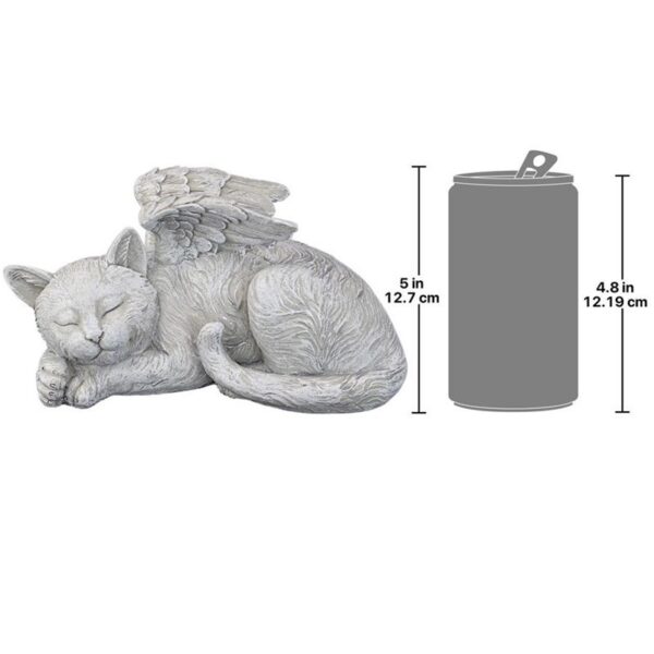 Design Toscano QL6080 10 Inch Cat Angel Memorial Statue