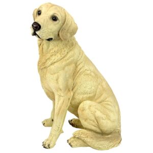 Design Toscano QL6176 9 Inch Golden Labrador Retriever Dog Statue