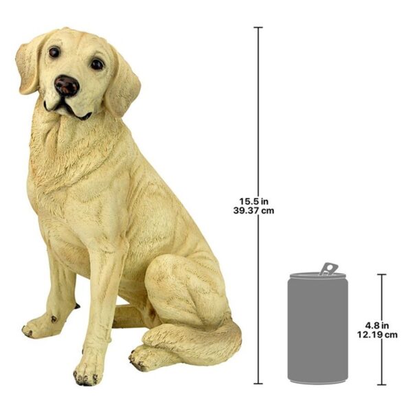 Design Toscano QL6176 9 Inch Golden Labrador Retriever Dog Statue