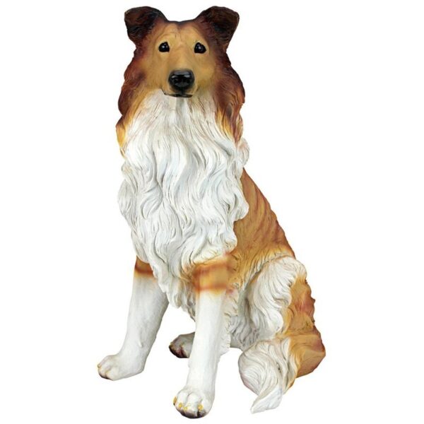 Design Toscano QL6925 10 1/2 Inch Long Haired Collie Dog Statue