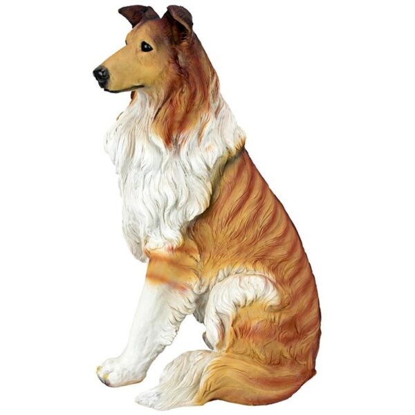 Design Toscano QL6925 10 1/2 Inch Long Haired Collie Dog Statue