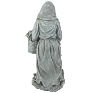 Design Toscano QM13003 7 Inch Small St Fiacre Gardeners Patron Statue