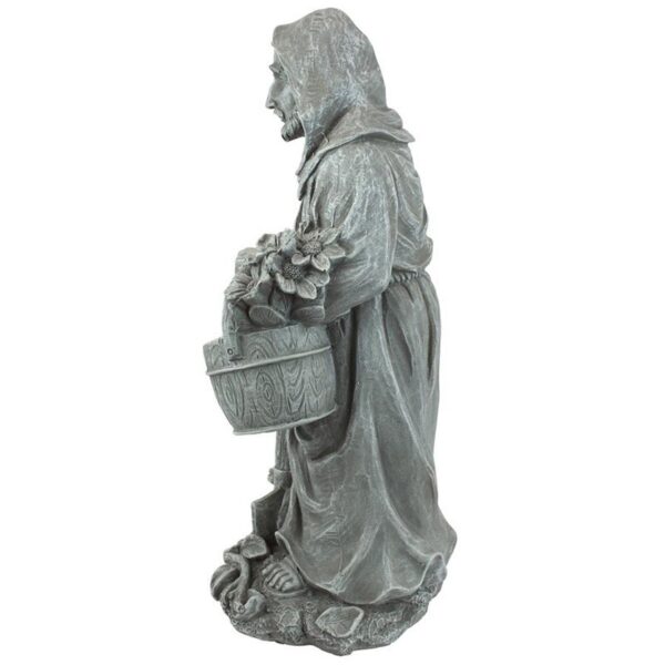 Design Toscano QM13003 7 Inch Small St Fiacre Gardeners Patron Statue