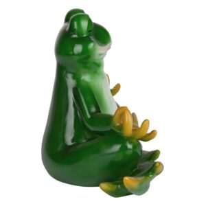 Design Toscano QM13096 12 Inch Strike a Trike a Pose Yoga Frog Statue