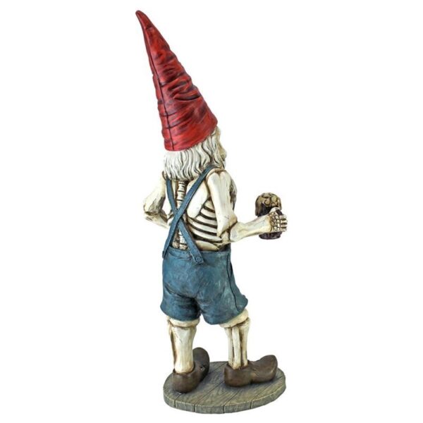 Design Toscano QM14017 7 Inch Oktoberfest Hans Skeleton Gnome Statue