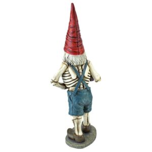 Design Toscano QM14017 7 Inch Oktoberfest Hans Skeleton Gnome Statue