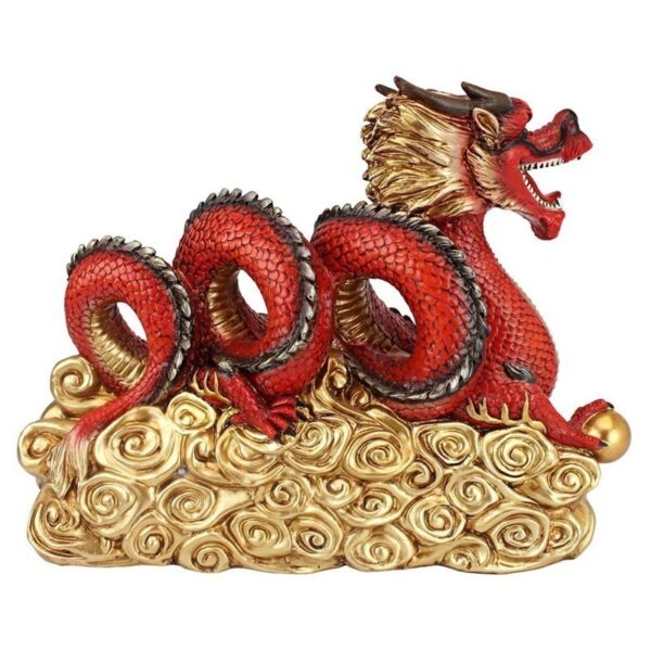 Design Toscano QM15006 13 1/2 Inch Asian Dragon Welcome Statue