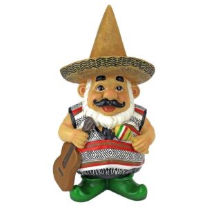 Design Toscano QM16034 6 1/2 Inch Pancho the Mariachi Garden Gnome Statue