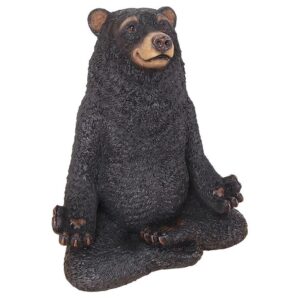 Design Toscano QM16037 7 1/2 Inch Being One with The Honey Zen Bear Statue