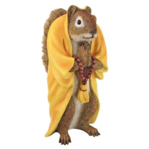 Design Toscano QM17041 5 Inch Sensei Monk Zen Garden Squirrel Statue