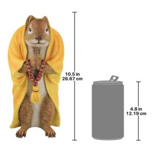 Design Toscano QM17041 5 Inch Sensei Monk Zen Garden Squirrel Statue