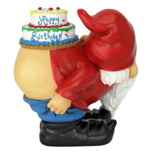 Design Toscano QM17044 7 Inch Loonie Moonie Happy Birthday Gnome