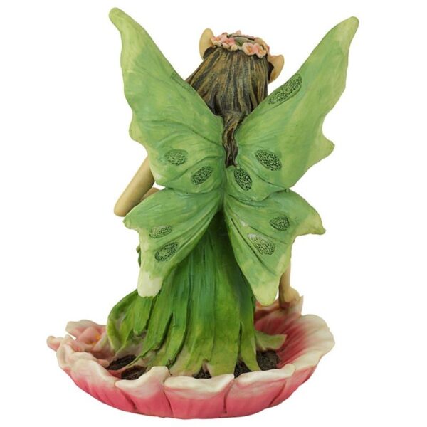 Design Toscano QM175891 7 Inch Fairy of Acorn Hollow Statue - Green