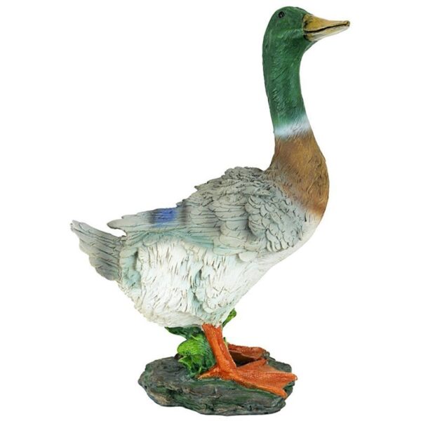 Design Toscano QM18989 9 1/2 Inch Mallard Duck Statue