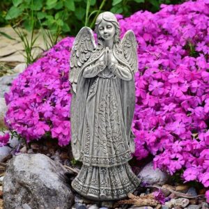 Design Toscano QM1932210 9 1/2 Inch Angelic Messenger Garden Angel Statue