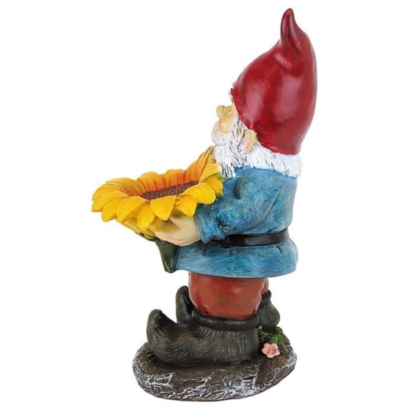 Design Toscano QM19474 6 Inch Sunflower Sammy Gnome Statue