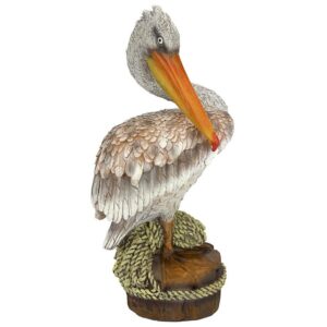 Design Toscano QM205301 7 Inch Ocean Side Pier 51 Pelican Statue