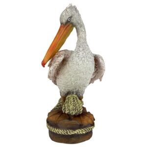 Design Toscano QM205301 7 Inch Ocean Side Pier 51 Pelican Statue