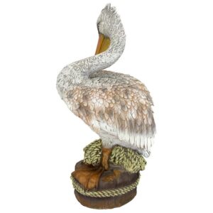 Design Toscano QM205301 7 Inch Ocean Side Pier 51 Pelican Statue