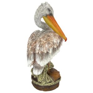 Design Toscano QM205301 7 Inch Ocean Side Pier 51 Pelican Statue