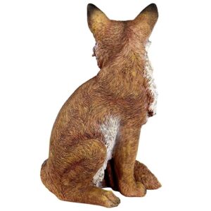 Design Toscano QM22092 9 Inch Fabian the Flamboyant Fox Garden Statue